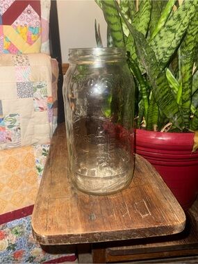 Mason Clear Glass Storage Jar
